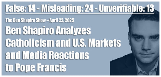 36/100 Credibility – The Ben Shapiro Show and Vatican Politics – April 22, 2025