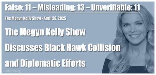 48/100 Credibility – The Megyn Kelly Show Analyzes Helicopter Crash and Ukraine Peace Talks